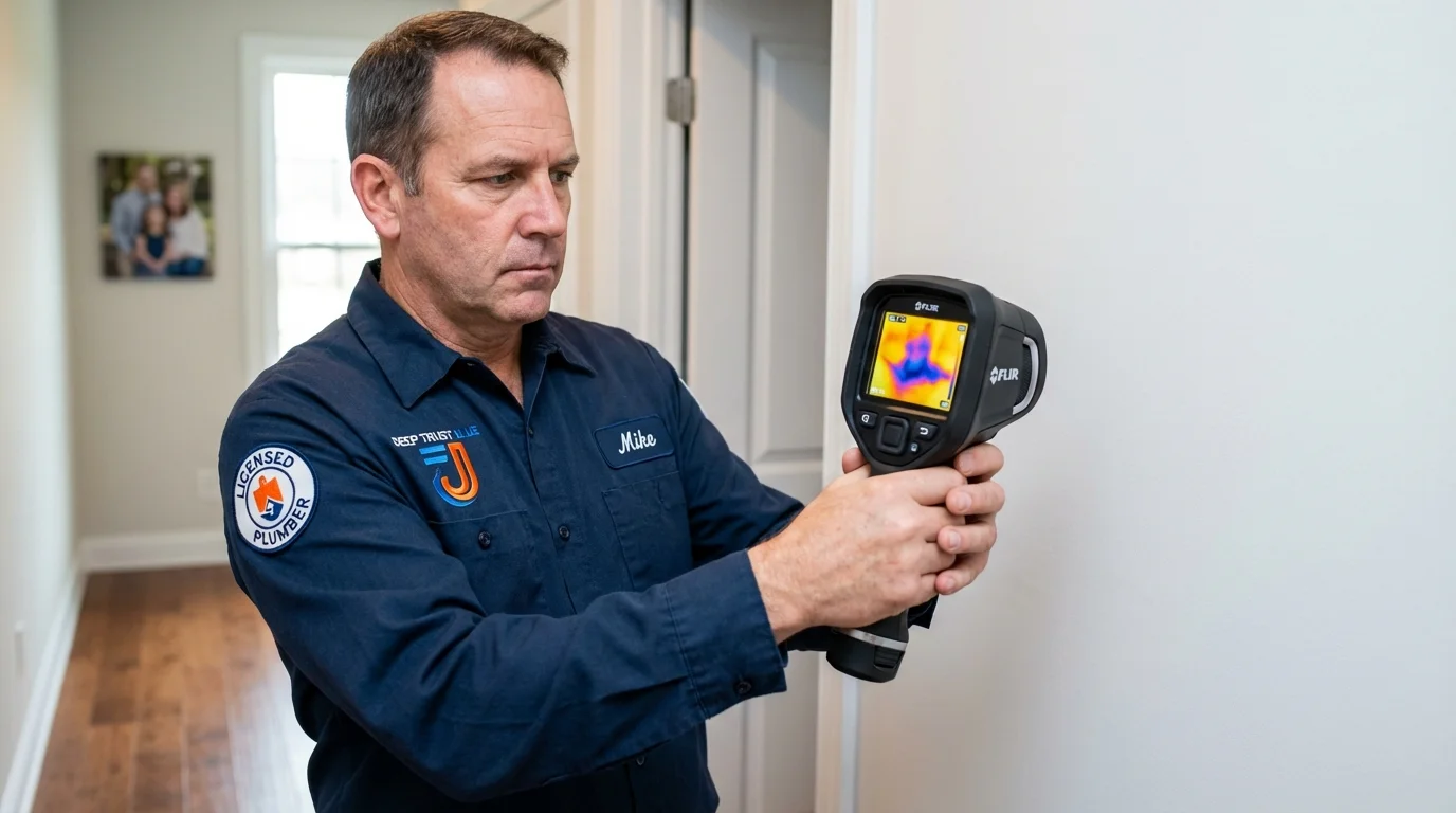 Thermal imaging leak detection by Johns Plumbing LLC in Crescent